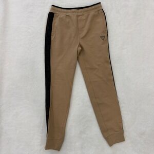Guess Los Angeles Mens Ismael Logo Tape Joggers Toasted Taupe XS X5GQ10 K8XF0
